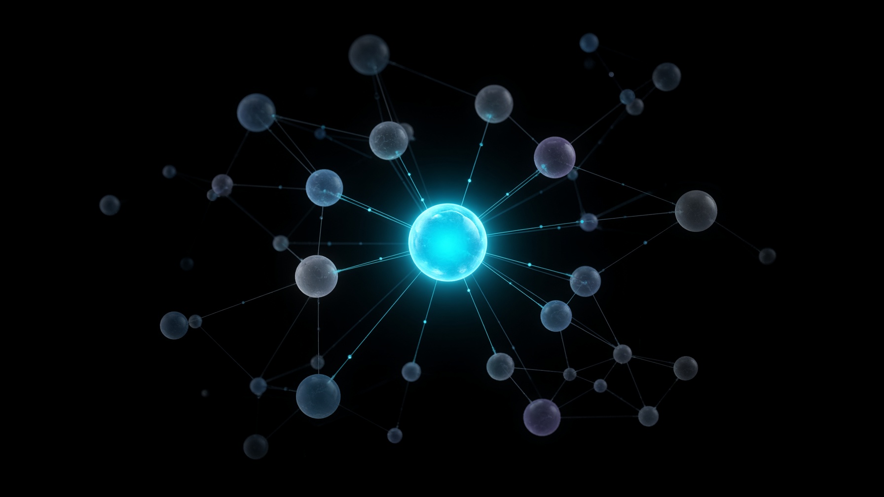 A selected node lighting up its blast radius on the graph